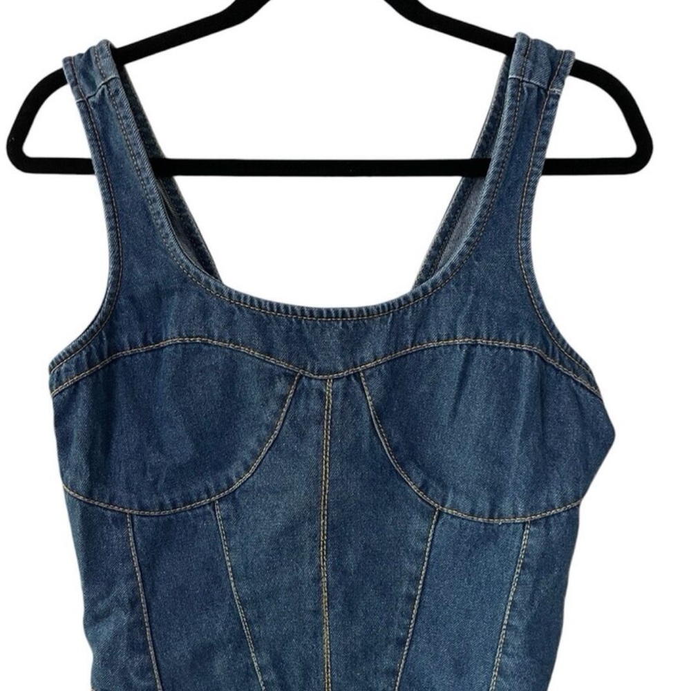 Denim Sleeveless Top